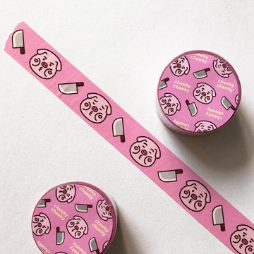 cheeky cheeky 厚面子 厚面豬 和紙膠帶 貼紙