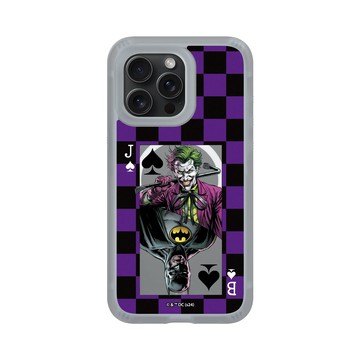 iPhone 15 Pro Max AirX 流變灰 - Joker - 小丑與蝙蝠俠撲克牌 - 棋盤風格