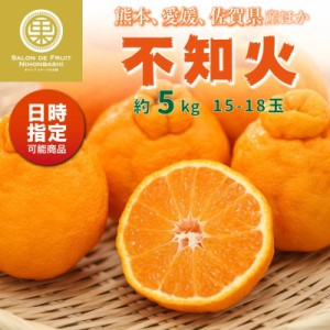 [予約 12月1日-12月31日の納品]  不知火 約 5kg 15-18玉 しらぬい 熊本 愛媛 佐賀県産 ほか 柑橘 甘い みかんの王様 冬ギフト お歳暮 御