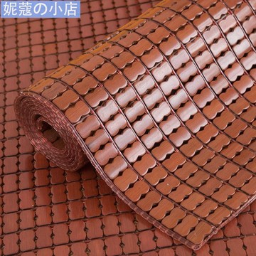 【妮蔻】夏季麻將涼蓆沙發墊 竹坐墊 碳化竹炭麻將蓆 歐式椅墊竹蓆冰絲 防滑自由裁剪 麻將涼蓆 涼蓆