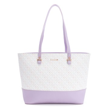 PLAYBOY - 托特包  經典格紋系列 - 紫色