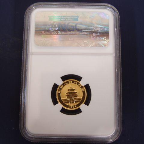 中国　パンダ金貨１／１０オンス　１９９４年