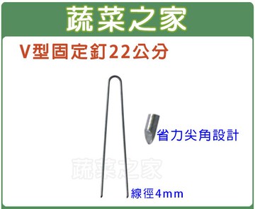【蔬菜之家】V型固定釘22公分(線徑4mm.V型釘.鐵線釘)