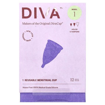 Diva International, DivaCup，Model 1，1 支可複用生理期杯