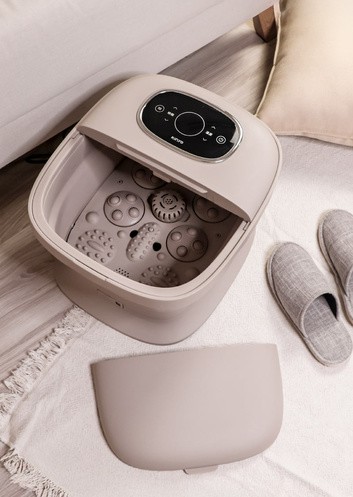 KINYO 電動按摩摺疊足浴機．無貨到付款