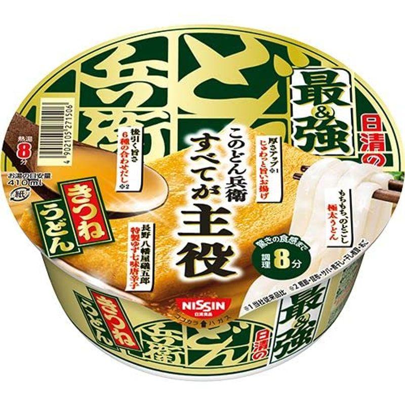 日清食品 日清の最強どん兵衛 きつねうどん 93g×12個入