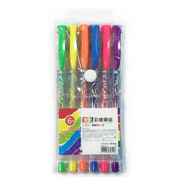 新全 六色 螢光彩繪筆組 3UB6116【APP滿額下單10%點數(單一帳號最高5000點)】1/31止