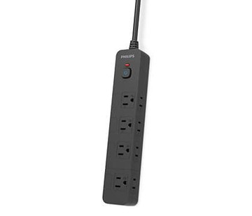 免運費 PHILIPS 飛利浦 5切8座/5開8插 1.8M 電源延長線/電源分接器 CHP3780WA/CHP3780BA