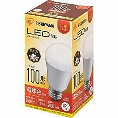 アイリスオーヤマ IRIS LED電球 E26 広配光 100形相当 電球色  LDA11L-G-10T7 [E010204]