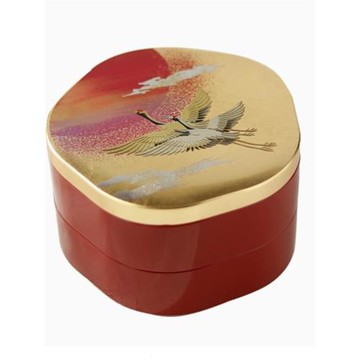 日本山中漆器新年糖果盒家用客廳輕奢高檔堅果收納盒新年全盒日式