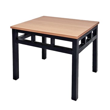 JP Kagu 台灣製工業風方形餐椅原木色