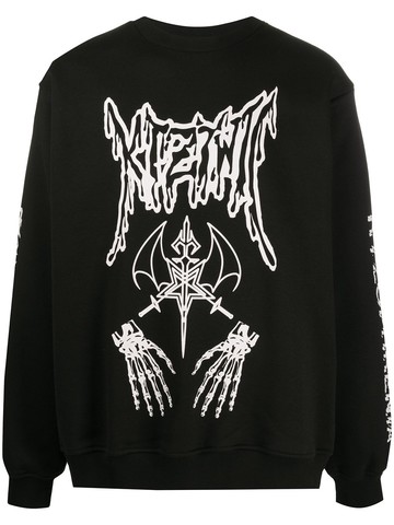 KTZ - Dead Metal crew neck sweatshirt - unisex - Cotton/Polyester - L - Black