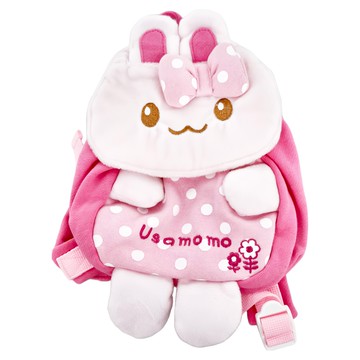 UM 後背包  兔兔人偶 粉紅色  17 x 19cm
