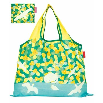 【地球日特輯】日本PRAIRIE DOG藝術設計、時尚2WAY環保購物袋-三色堇