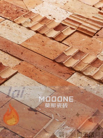 免運 可開發票 瓷磚 馬賽克磚 藝術磚 中式侘寂風手工磚咖啡店餐飲店老紅磚背景墻磚服裝店會所陶土墻磚