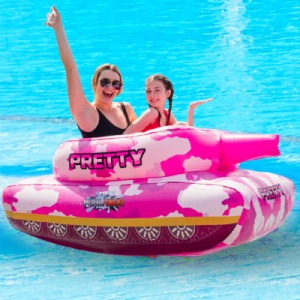 Float Factorys Heavy Duty Inflatable Pool Float with Water Gun That Blast Water up to 50 ft Premium  Giant Pool Games