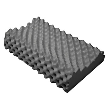 Home of flowers 繁花之家 石墨烯乳膠舒眠枕/抗菌枕/護頸枕/狼牙枕  60 x 38 x 13cm  1個  深灰色