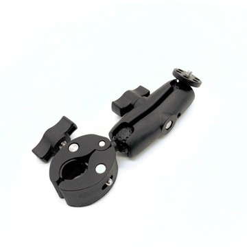 🌈「相機配件」gopro/insta360運動相機雙頭大力夾摩托車騎行固定自拍桿蟹鉗支架