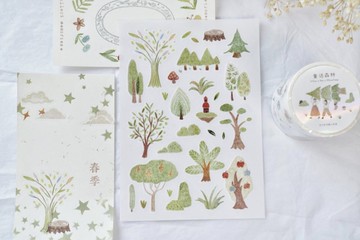 童話森林 (小樹) 轉印貼紙