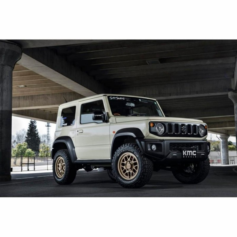 本場USオフ系に! JB74 ジムニーシエラ用 KMC KM717 BULLY OL 7.0