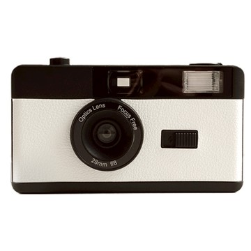 【the boston film 波士頓底片公司】經典日式復古閃光燈底片相機 - 純白  1入  h36