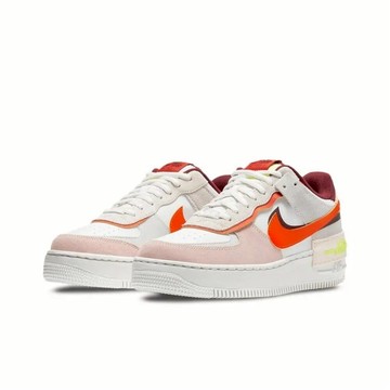 W Nike Air Force 1 珍珠橘紅 解構 厚底 休閒鞋 女鞋 CU8591-600