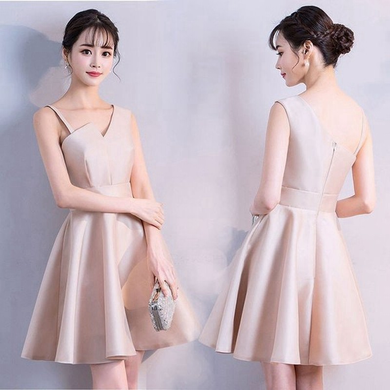パーティードレス レディース ワンピース 演奏会用 ひざ丈ドレス 合唱衣装 袖なし 婚式 フォーマル 同窓会 キャバ 大きいサイズ 二次会 成人式 2 通販 Lineポイント最大get Lineショッピング
