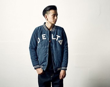 韓國 保暖 棒球外套 潮流 外套 星星 貼條 刺繡 ZNIF ZETIC 牛仔藍 夾克 保暖 鋪棉 外套