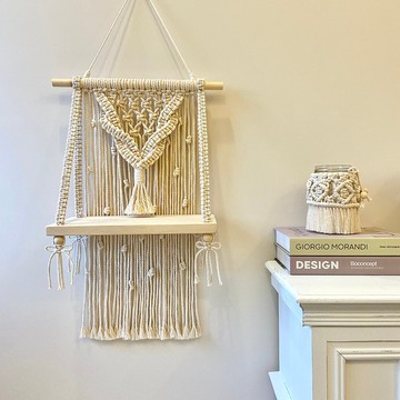 Macrame編織壁掛 層架 掛飾