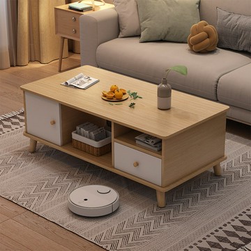 開發票 客廳邊幾簡約現代北歐實木腿茶幾出租屋小戶型家用小茶臺陽臺方桌