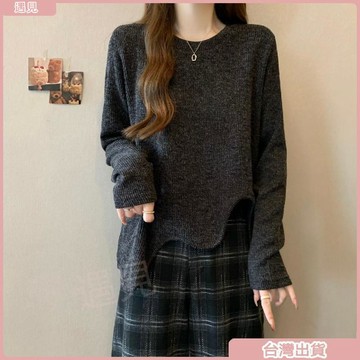 限時特價💕不規則韓系減齡長袖t恤女2026新款韓版寬鬆顯瘦大碼洋氣上衣女ins