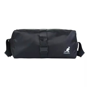 KANGOL 側背包 黑色 袋鼠 小型 多功能 旅行袋 6555172320