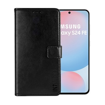 IN7 瘋馬紋 Samsung S24 FE (6.7吋) 錢包式 磁扣側掀PU皮套 吊飾孔 手機皮套保護殼