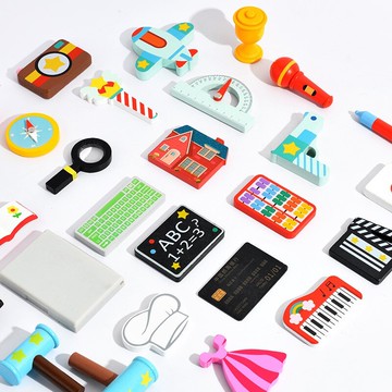 �熱賣�速發� 木製抓周用品套裝 週歲禮 男女寶寶抓鬮佈置道具 小孩生日禮物