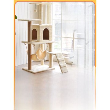 只發新疆實木貓爬架大型貓咪別墅貓樹貓窩貓咪玩具貓屋四季通用