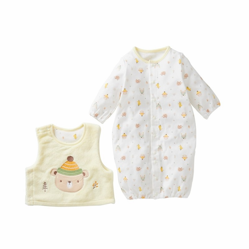 ふわふわベスト ソフトキルトツーウェイオール２点セット ベビー服 子供服 男の子 女の子 ベビー服 Babywear 通販 Lineポイント最大get Lineショッピング