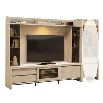 【MUNA家居】淺橡7尺岩板高低櫃/W471+W471-2