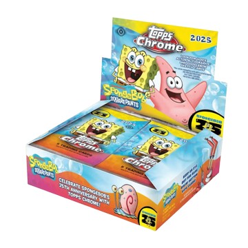 2025 TOPPS CHROME SPONGEBOB SQUAREPANTS 25TH ANNIVERSARY HOBBY BOX