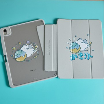 歐吉喵NEKO OJIMEOW來吃剉冰強悍磁吸iPad三折/Y折保護殼