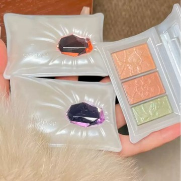 【官方授權正品】Cheeryep  千妍三色眼影盤寶枕綺夢高光粉啞光珠光眼影彩妝