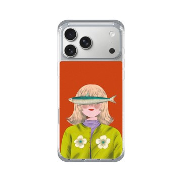 iPhone 17 Pro Max ClearX (MagSafe 兼容) 霜透灰 - Chubbynida - 魚眼少女
