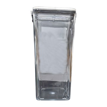 E.dot 防潮收納罐 密封罐 儲物罐 保鮮罐 保鮮盒 黑色 1800ml  10.4 x 10.4 x 18cm  1個