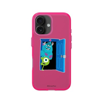 iPhone 16 Clear 粉漾桃 - 迪士尼-皮克斯 PIXAR - Knock! 怪獸電力公司