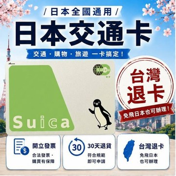 日本交通卡 Suica西瓜卡 企鵝祭典款 日本旅行實用款