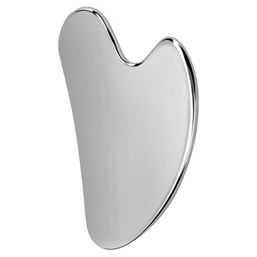 AHOYE 心形不鏽鋼刮痧板 全身適用 臉部按摩 舒緩肌肉  1個  不銹鋼色