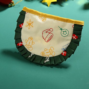 原創手工聖誕圍兜-紅色-綠色