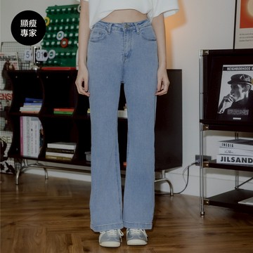 CC.DAILY-顯瘦彈力喇叭長褲(二色)-女【J2CO073】