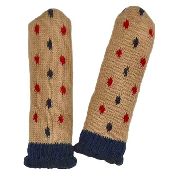 毛線椅腳套 16入 小點點紅色  11cm  1組