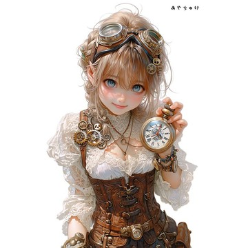 【五月新品 5】07-124-0158 人物貼紙 蒸汽龐克風格