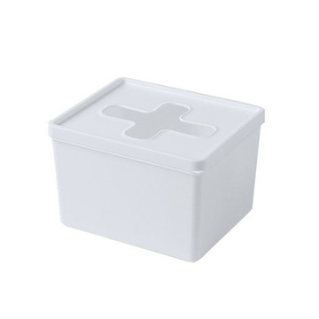 PS MALL 面紙盒 袋子塑料盒 十字抽取收納盒 2入(加高大號11*13*8.7cm)